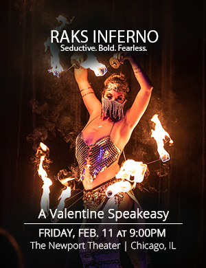 Show poster: Raks Inferno: A Valentine Speakeasy